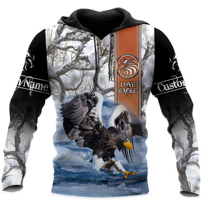 Personalized Name Eagle 3D All Over Printed Shirts For Men and Women