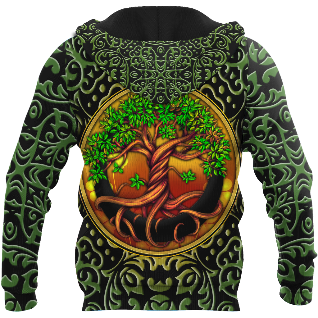 Irish Tree Of Life Day 3D Hoodie Shirt For Men And Women LAM