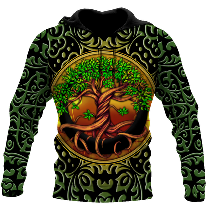 Irish Tree Of Life Day 3D Hoodie Shirt For Men And Women LAM