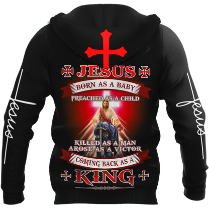 Premium Unisex Hoodie 3D All Over Printed Easter Day Christian Jesus No31 ML