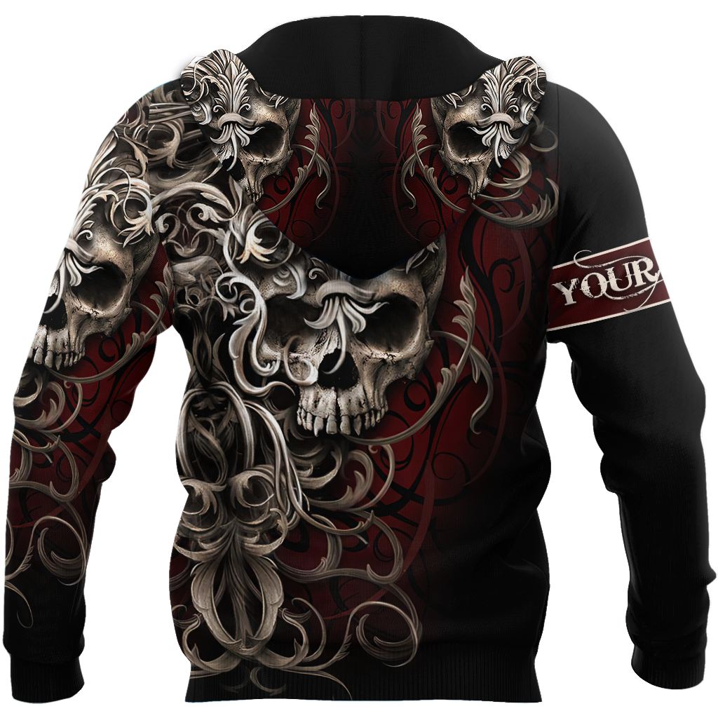 Customize Name Tattoo Skull Hoodie For Men And Women NTN06032104