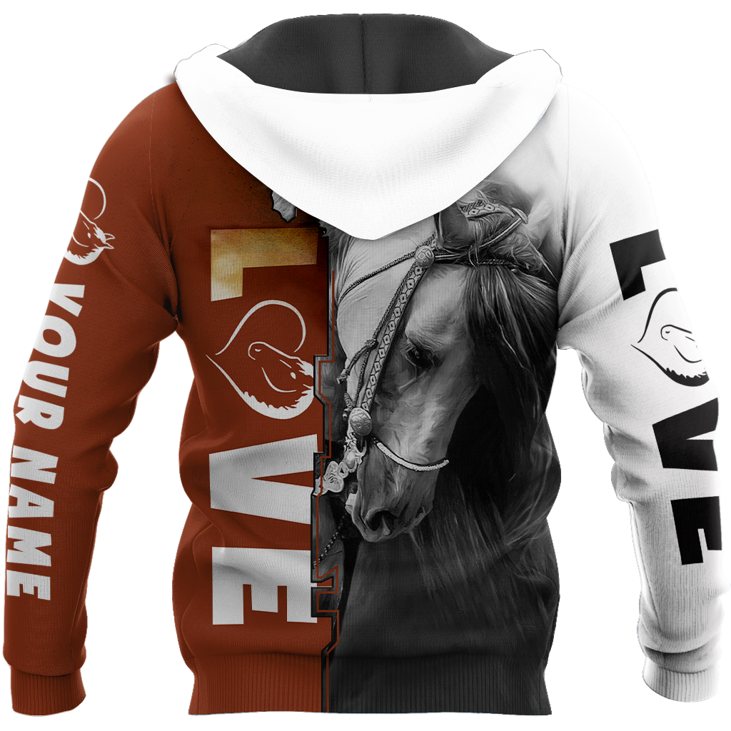 Personalized Name Premium Love Horse 3D All Over Printed Unisex Shirts SN06032106