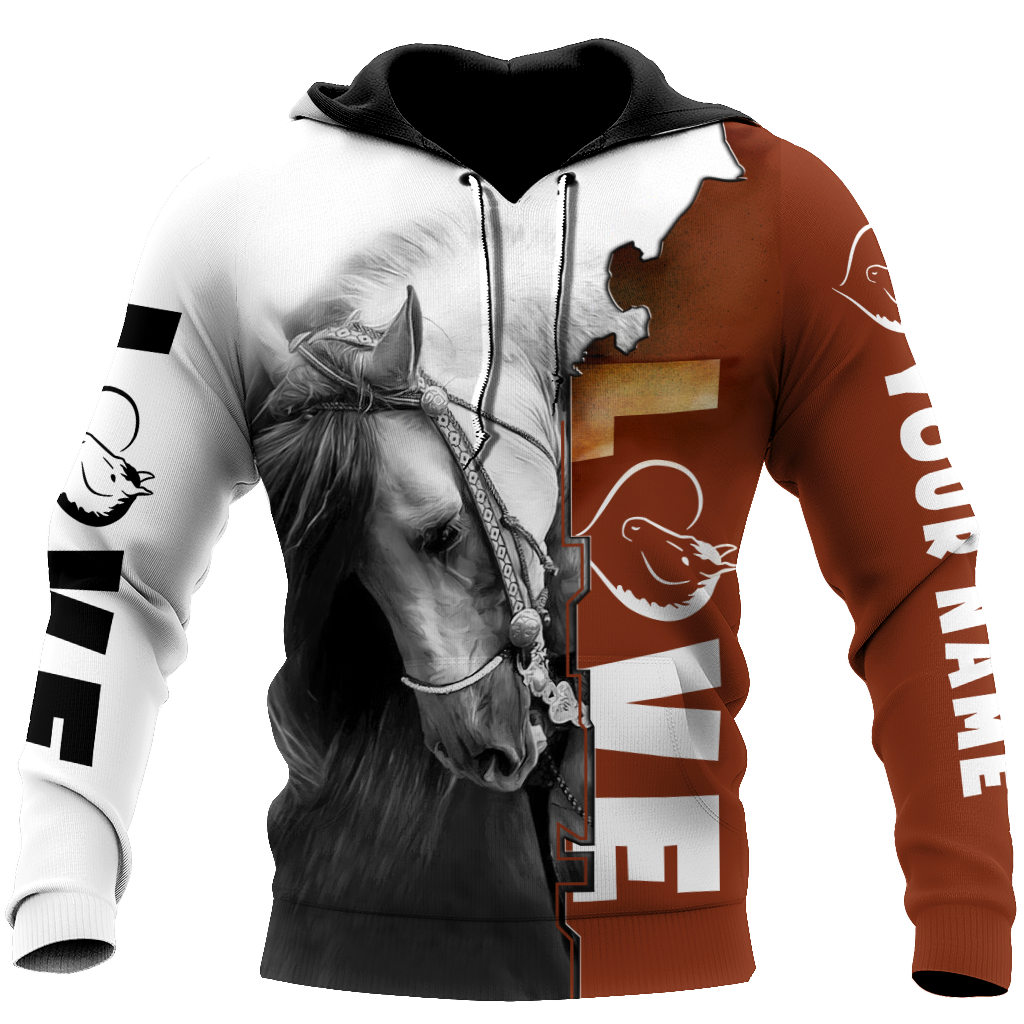 Personalized Name Premium Love Horse 3D All Over Printed Unisex Shirts SN06032106