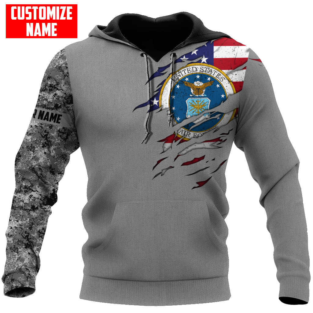 Custom name Soldier US Air Force 3d all over printed shirt hoodie MH06072108