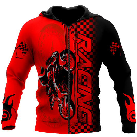 Motorcycle Racing 3D All Over Printed Unisex Shirts Let's Go Racing