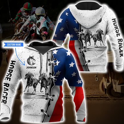 Horse Racing 3D All Over Printed Shirts For Men And Women TN
