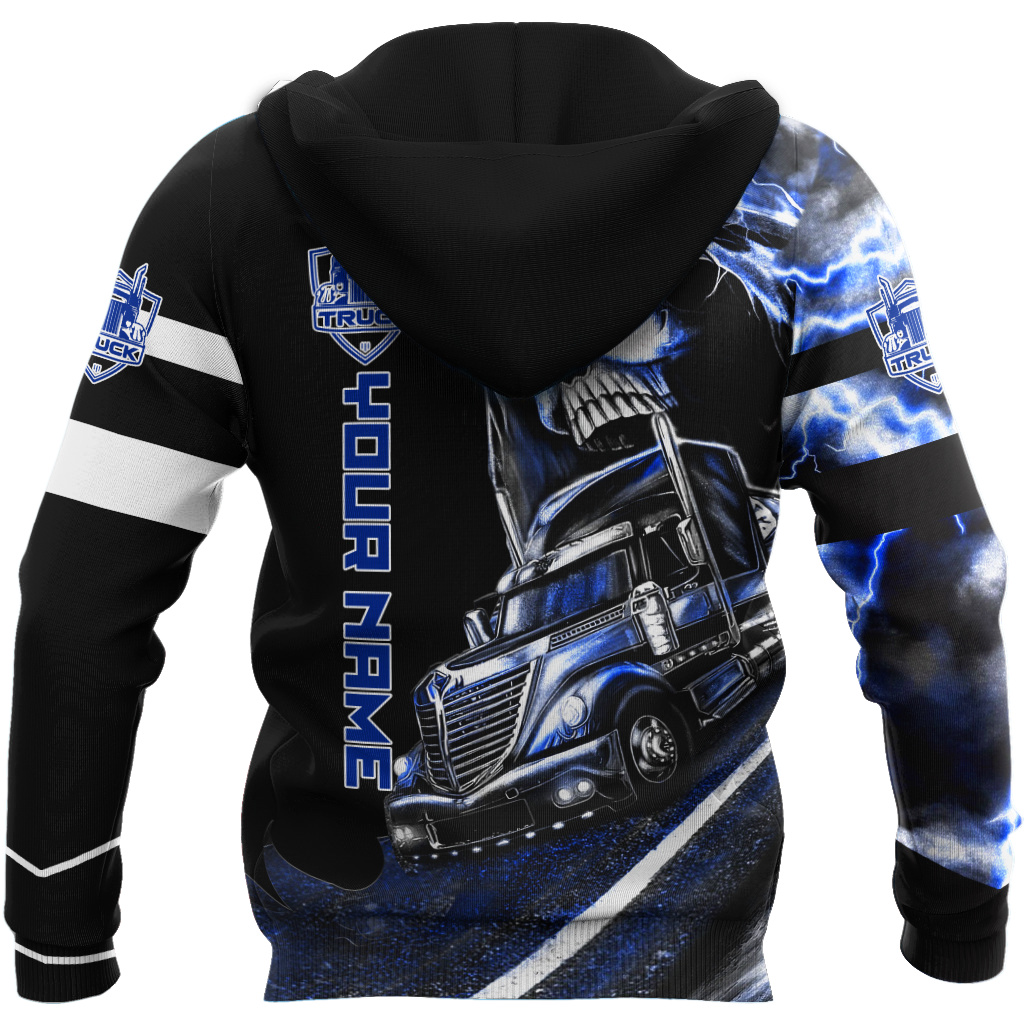 Personalized Name Trucker 3D All Over Printed Shirts For Men and Women
