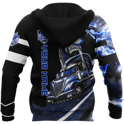 Personalized Name Trucker 3D All Over Printed Shirts For Men and Women