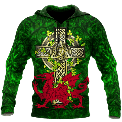Wales Saint Patrick's Day 3D All Over Printed Shirts For Men And Women TN