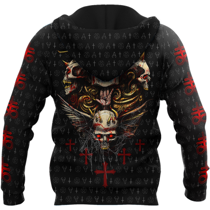 Red Eyes Skull Hoodie For Men And Women JJ07022103
