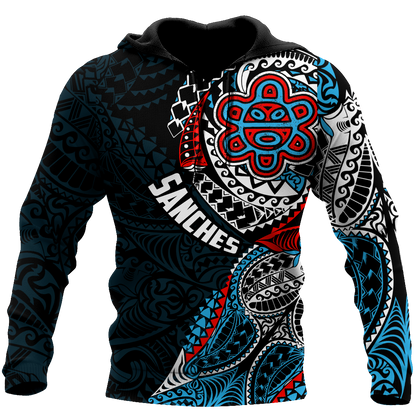 Customize Name Puerto Rico Tattoo Hoodie For Men And Women MH07022106