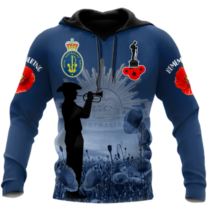 Premium Anzac Day Royal Australian Navy 3D Printed Unisex Shirts TN