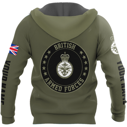 Custom Name XT British Armed Forces 3D Printed Shirts DA07042104