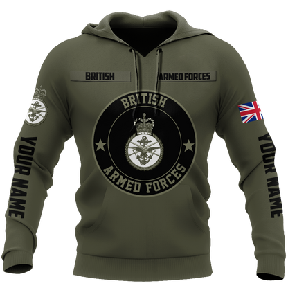 Custom Name XT British Armed Forces 3D Printed Shirts DA07042104