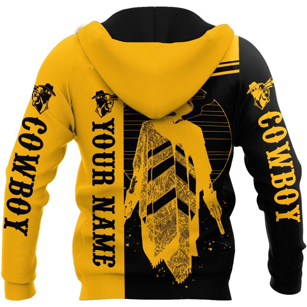 Cowboy No2 Personalized Name 3D Over Printed Unisex Deluxe Hoodie ML