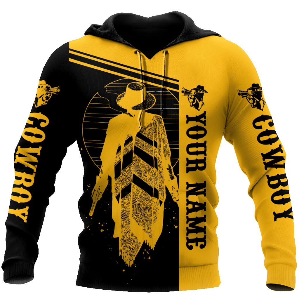 Cowboy No2 Personalized Name 3D Over Printed Unisex Deluxe Hoodie ML