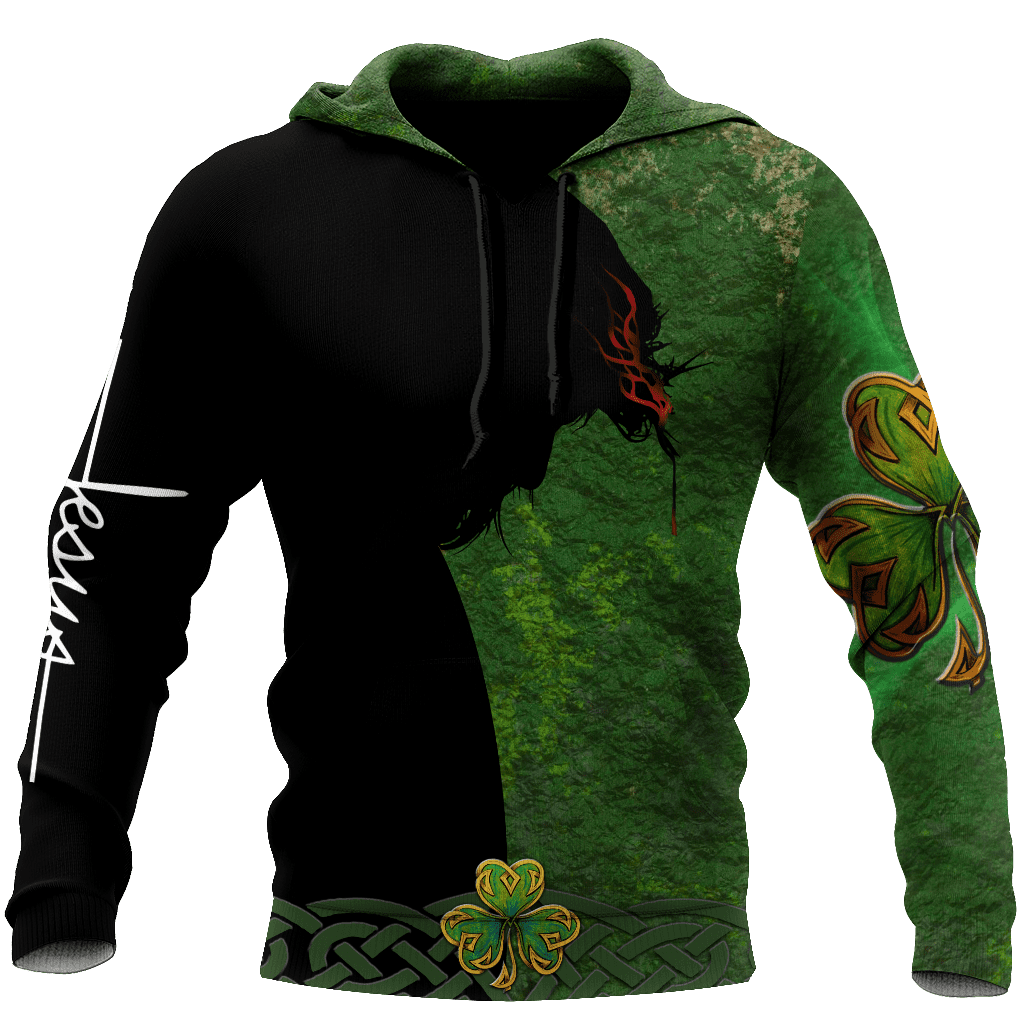 Jesus Irish Saint Patrick's Day 3D All Over Printed Unisex Shirt