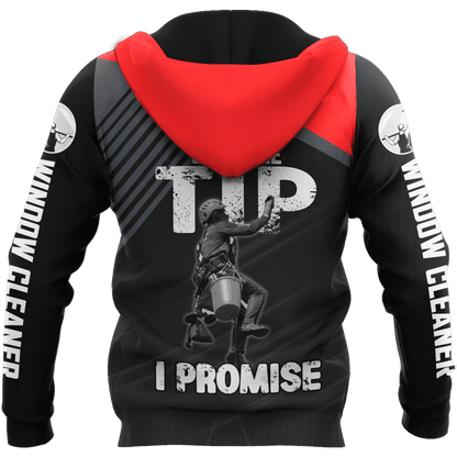 Premium 3D Printed Window Cleaner Shirt Just The Tip MEI