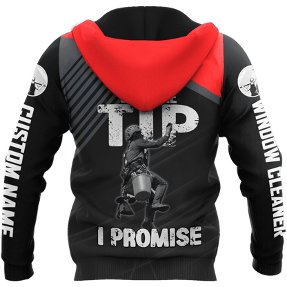 Premium Personalized 3D Printed Window Cleaner Shirts Just The Tip MEI