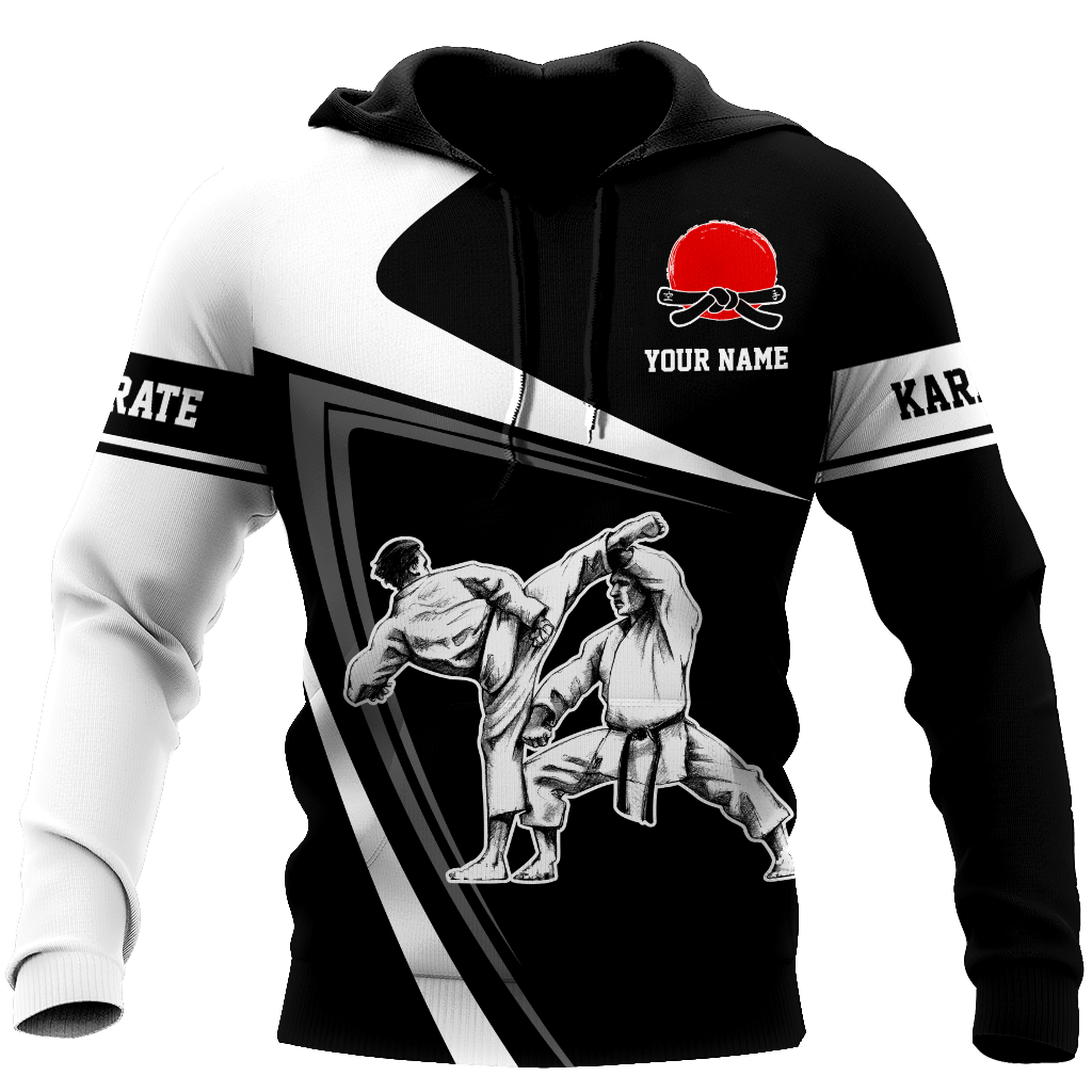 Customize Name Karate Hoodie For Men And Women MH08032104