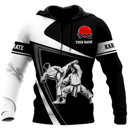 Customize Name Karate Hoodie For Men And Women MH08032104