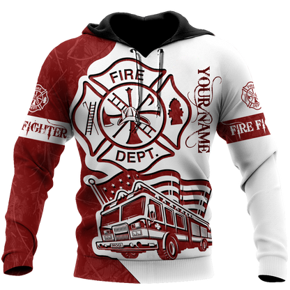 Customize Name Firefighter Hoodie For Men And Women MH08032108