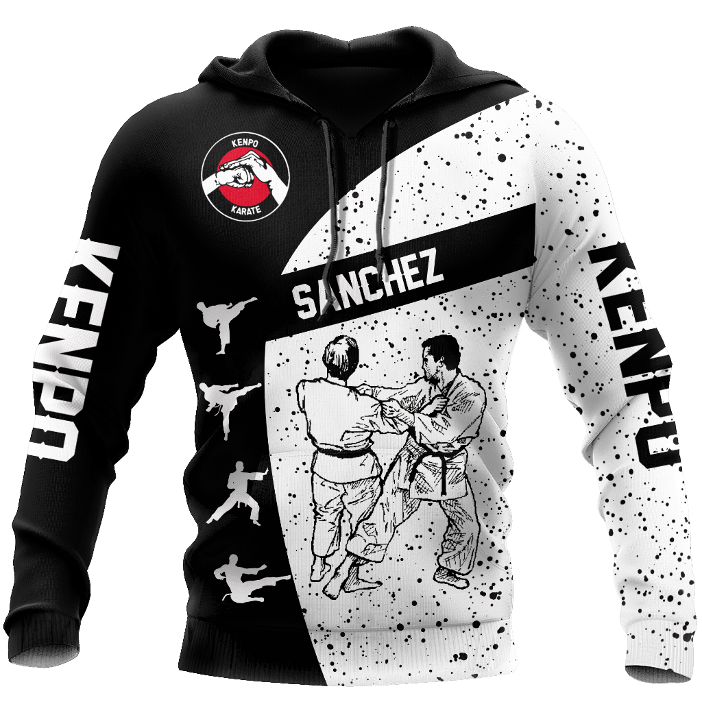Customize Name Karate Fighting Hoodie For Men And Women TNA08032108