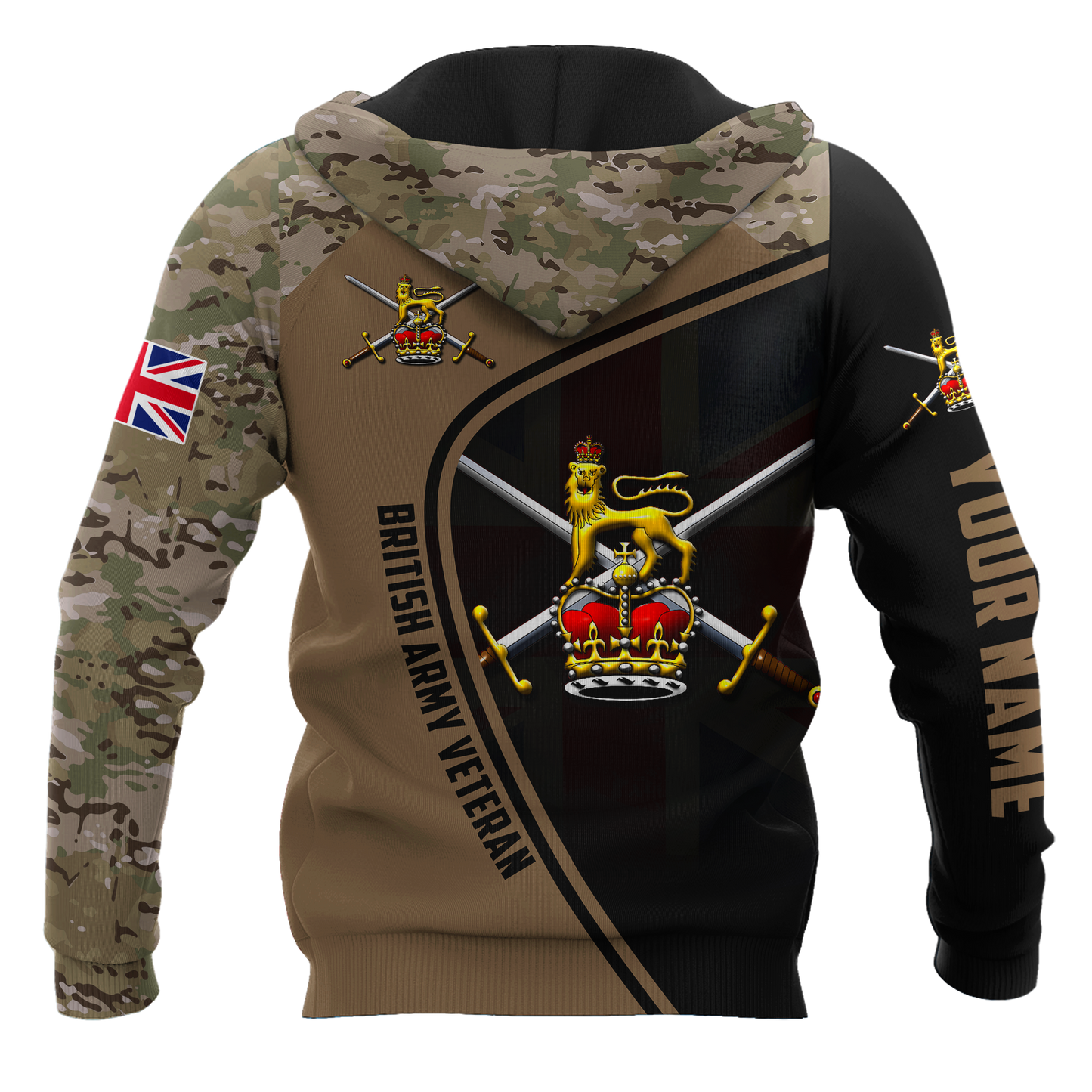 Custom Name XT British Army 3D Printed Shirts