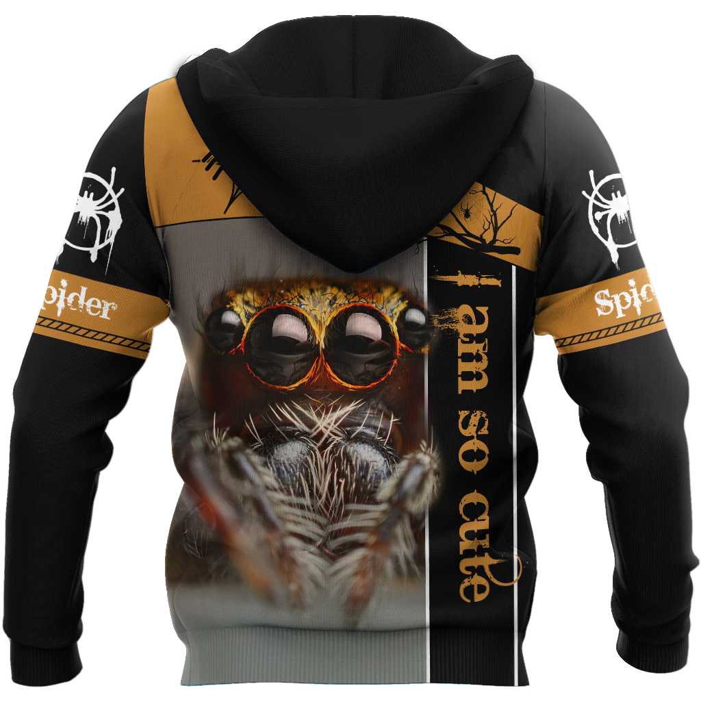 Spider Tarantula Cute 3D All Over Printed Premium Unisex Hoodie ML