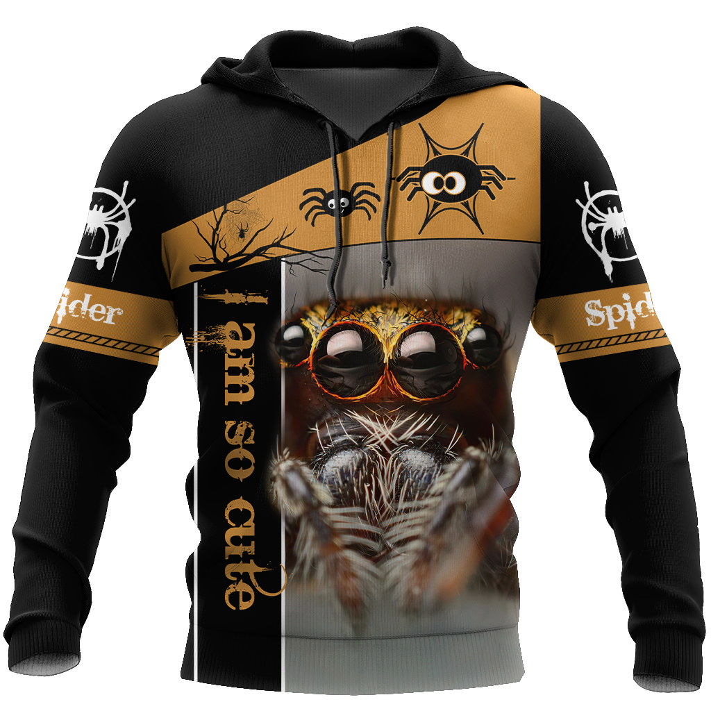Spider Tarantula Cute 3D All Over Printed Premium Unisex Hoodie ML