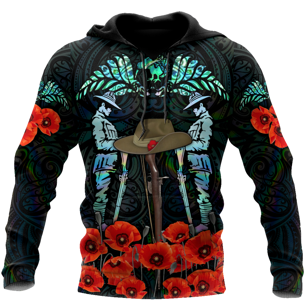 Premium Anzac Day Fern 3D Printed Unisex Shirts TN