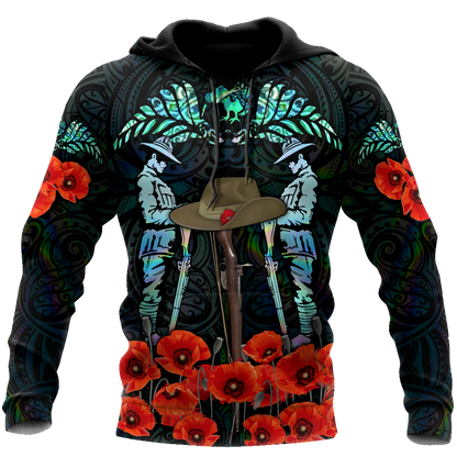 Premium Anzac Day Fern 3D Printed Unisex Shirts TN