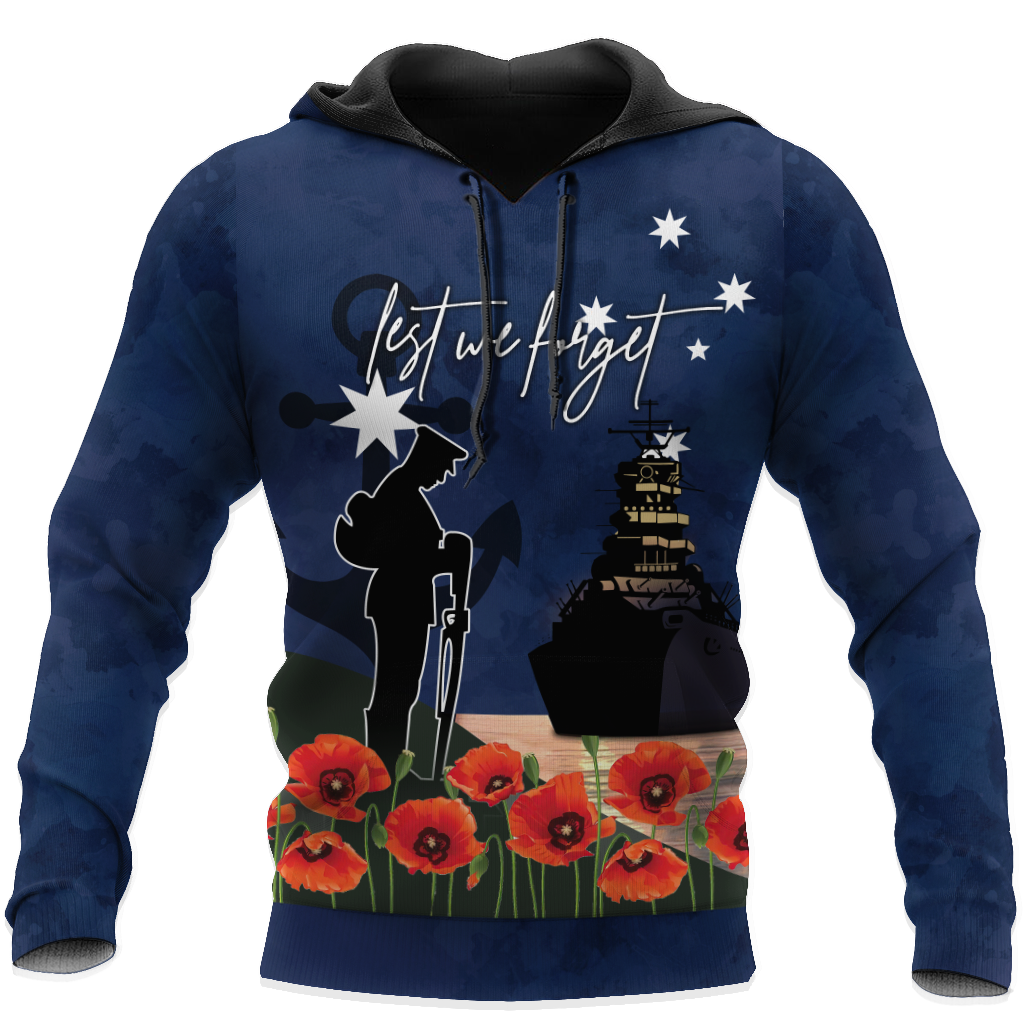 Premium Anzac Day Royal Australian Navy 3D Printed Unisex Shirts TN
