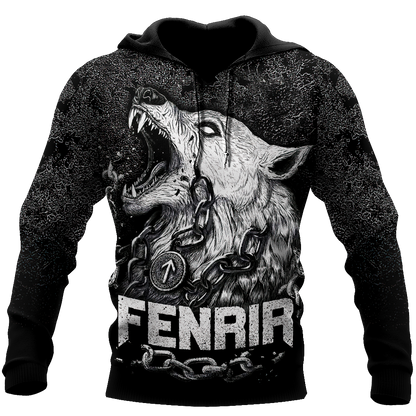 Premium Fenrir Wolf 3D All Over Printed Unisex Shirts
