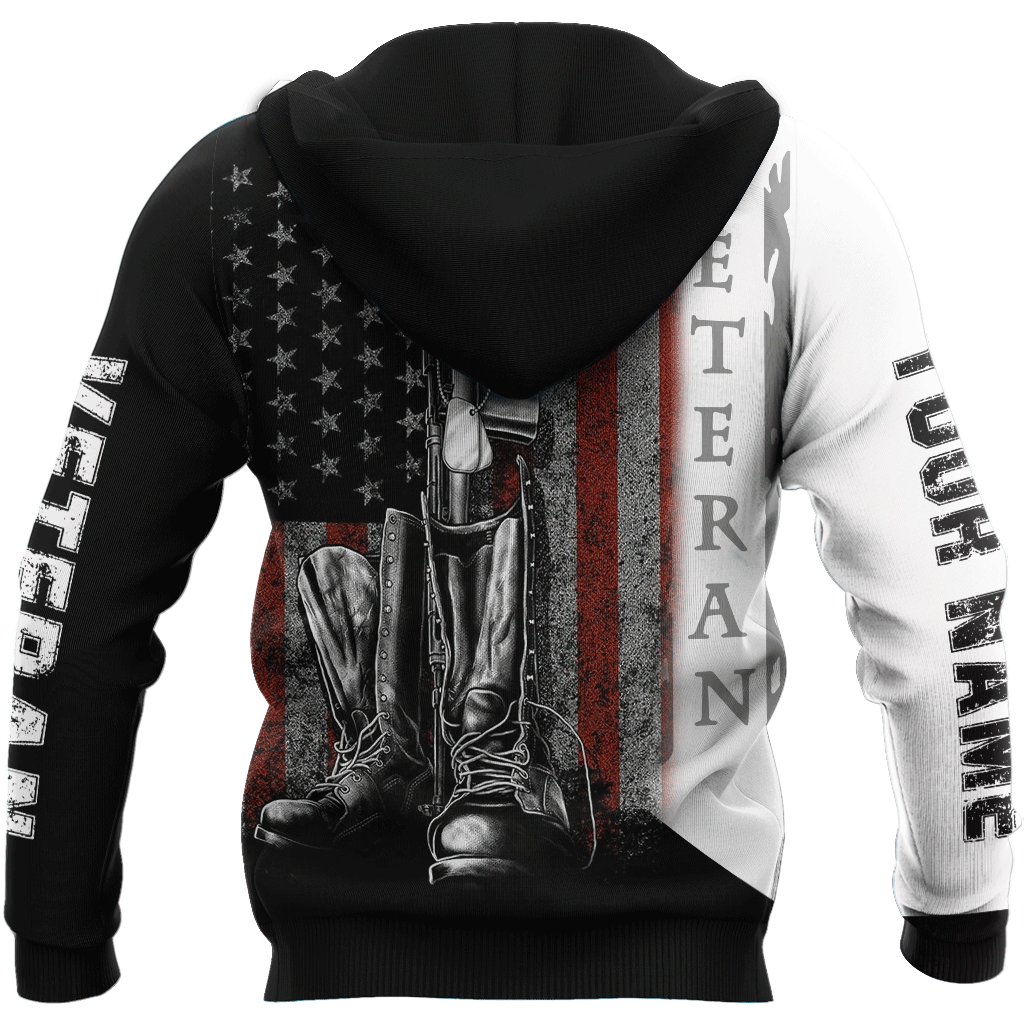 Custom Name US Veteran 3D All Over Printed Unisex Shirts
