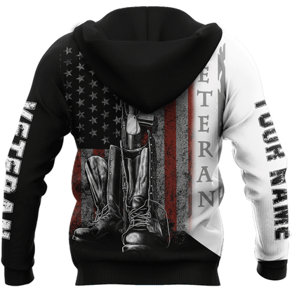 Custom Name US Veteran 3D All Over Printed Unisex Shirts