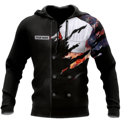 Custom Name American Master Chef 3D All Over Printed Unisex Shirts