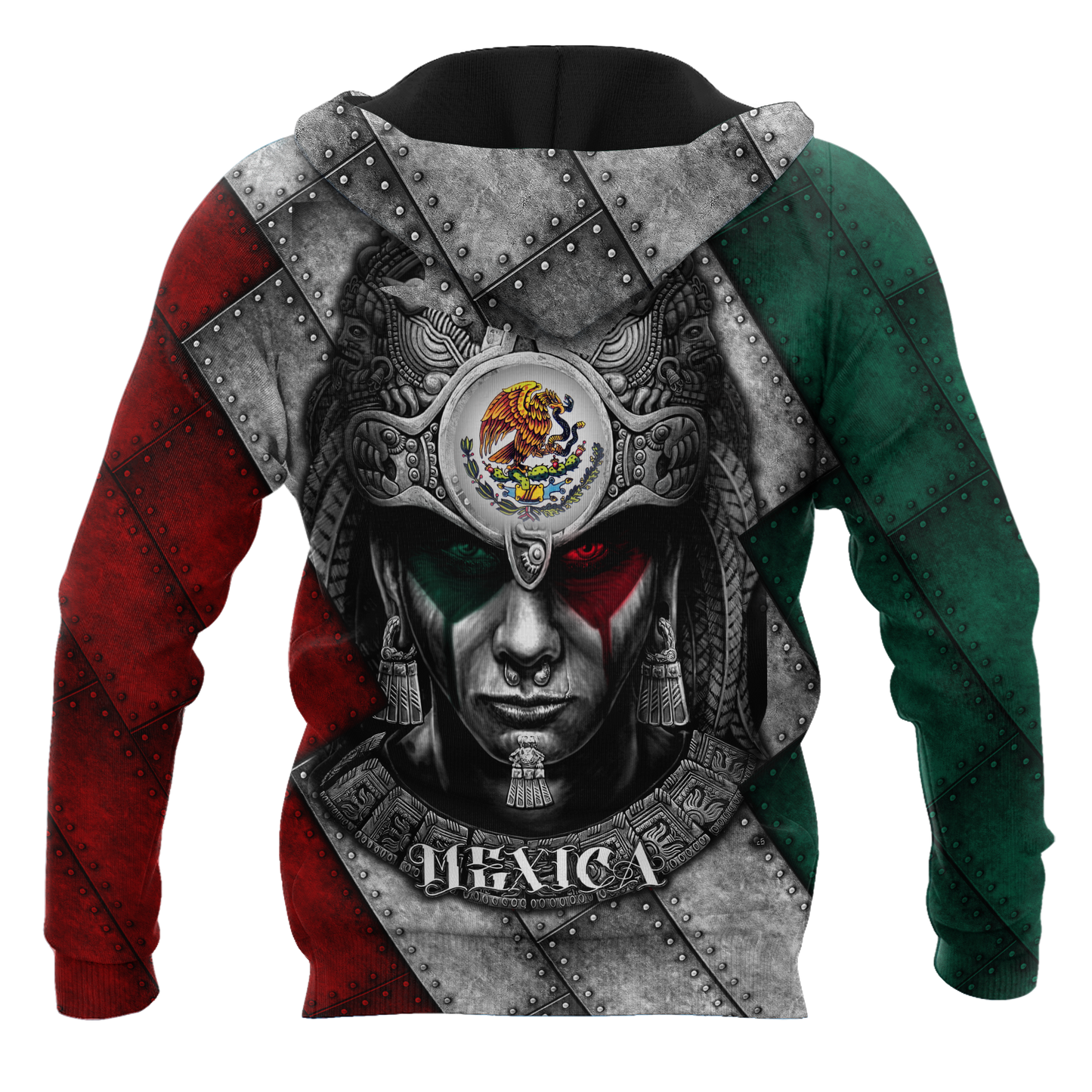 Aztec Warrior Mexico 3D All Over Printed Unisex Hoodies