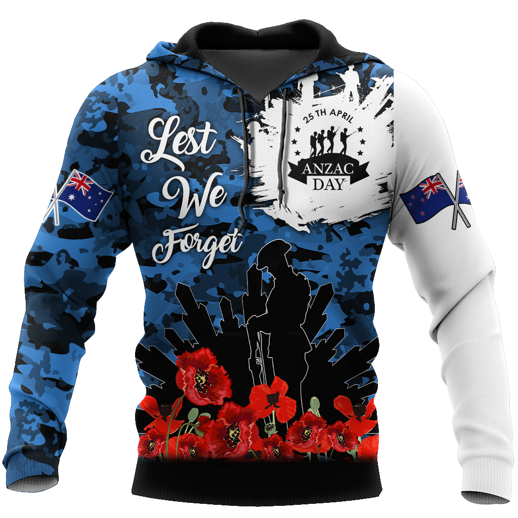 Lest We Forget Anzac Day 3D Printed Unisex Shirts TN