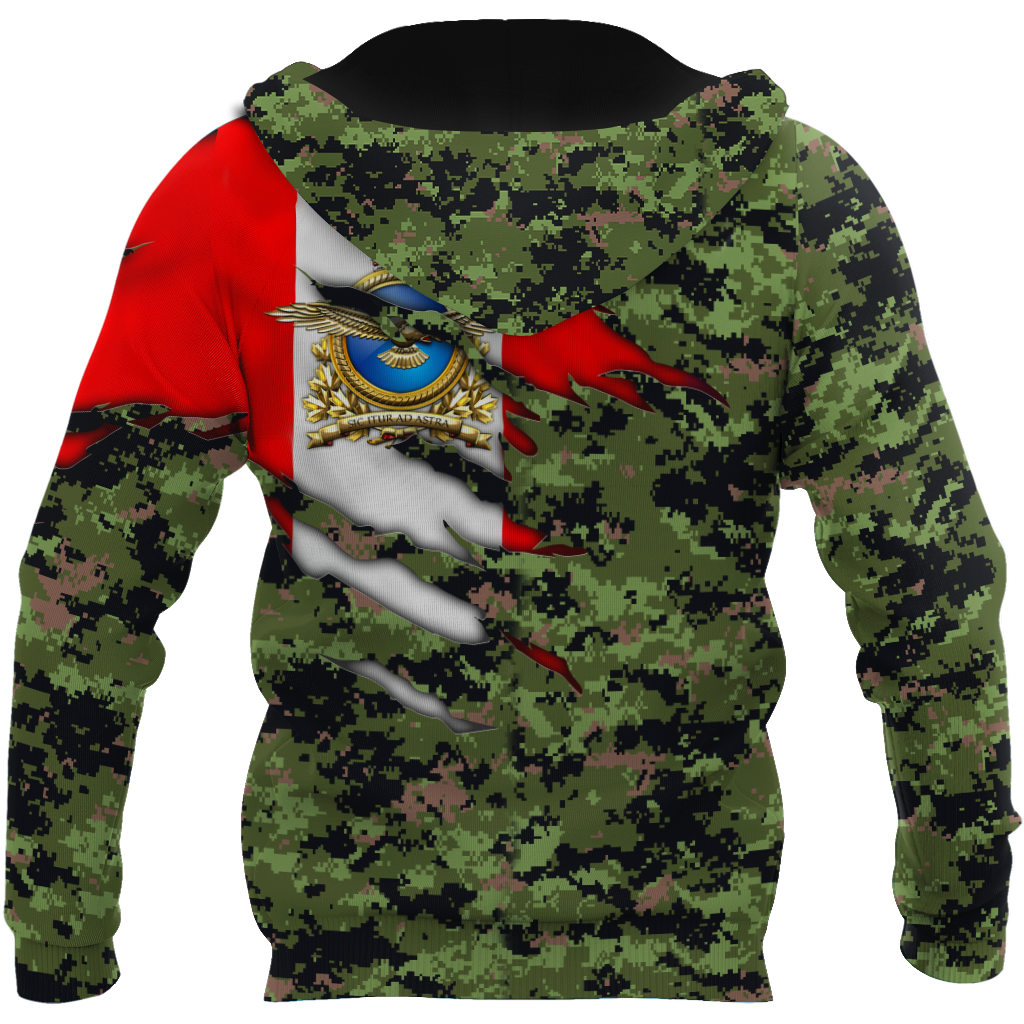 Canadian Air Force Veteran 3D All Over Printed Shirts PD10032102