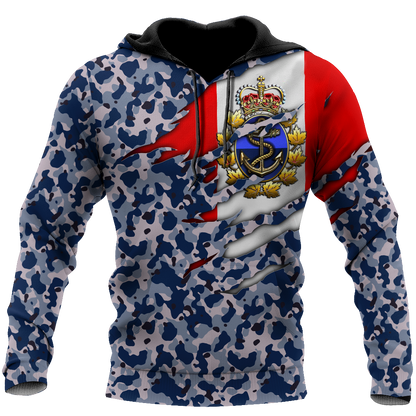 Canadian Navy Veteran 3D All Over Printed Shirts PD10032103
