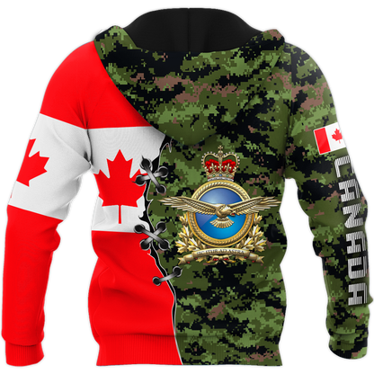 Canadian Air Force Veteran 3D All Over Printed Shirts NTN10032104