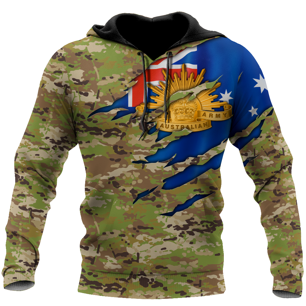Australian Veteran 3D All Over Printed Shirts PD10032104