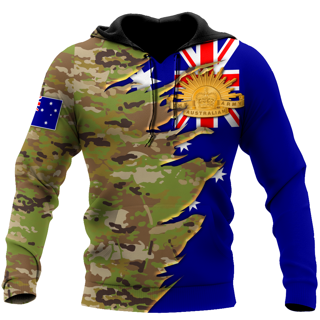 Australian Veteran - Jesus 3D All Over Printed Shirts MH10032107