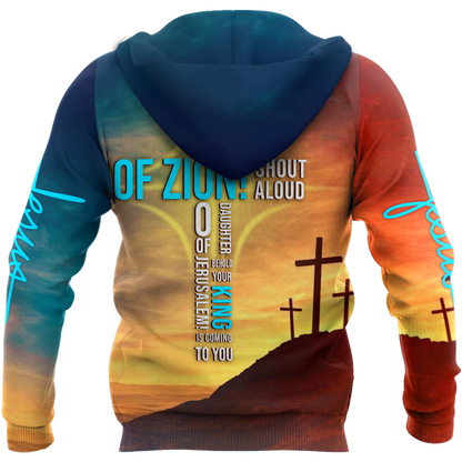 Premium Unisex Hoodie 3D All Over Printed Easter Day Christian Jesus No47 ML