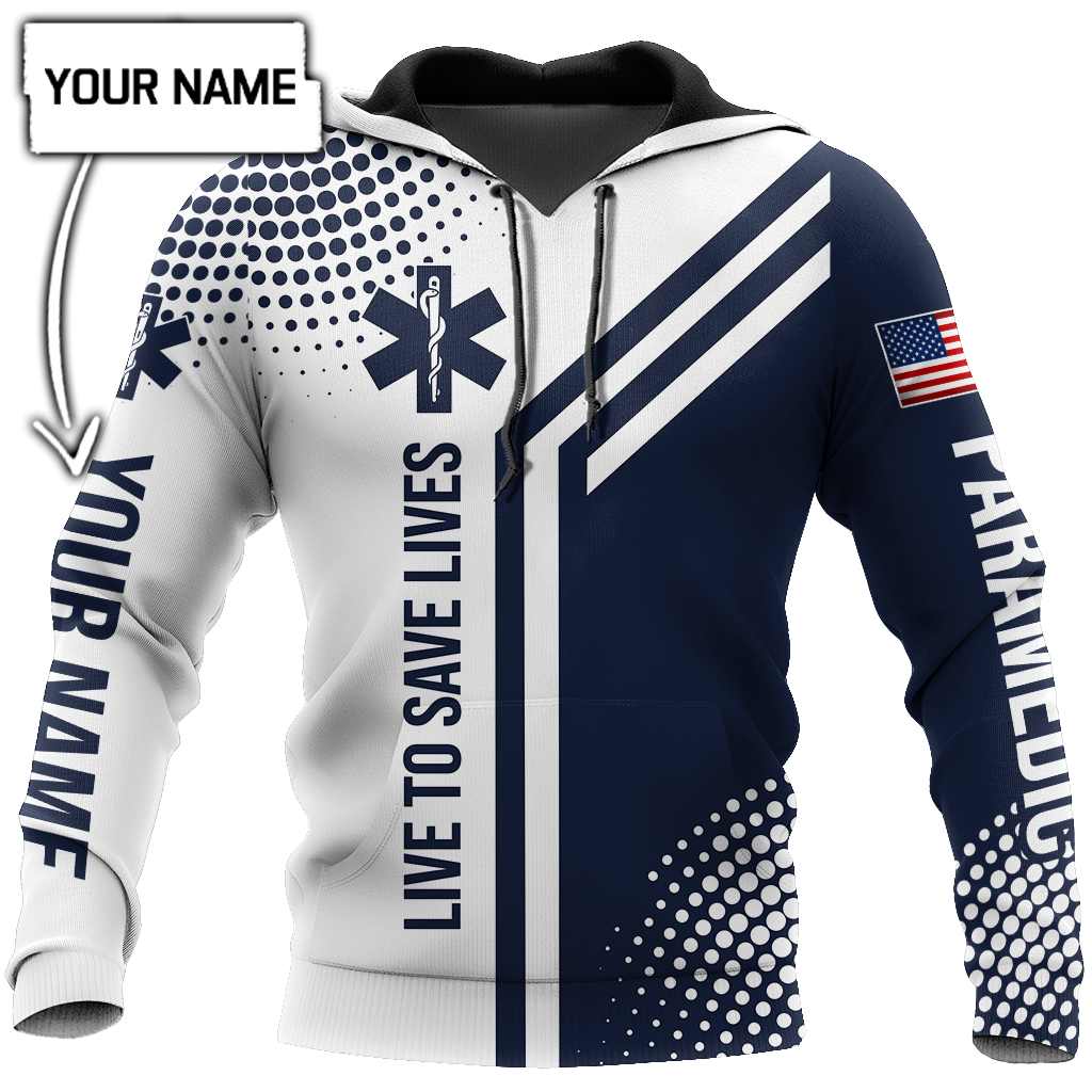 Personalized Name Paramedic 3D All Over Printed Unisex Shirts