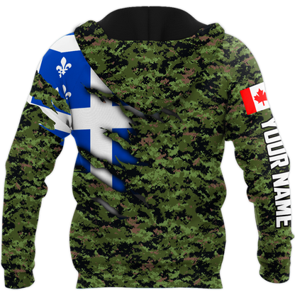 Custom Name XT Quebec 3D Printed Shirts NTN10042103