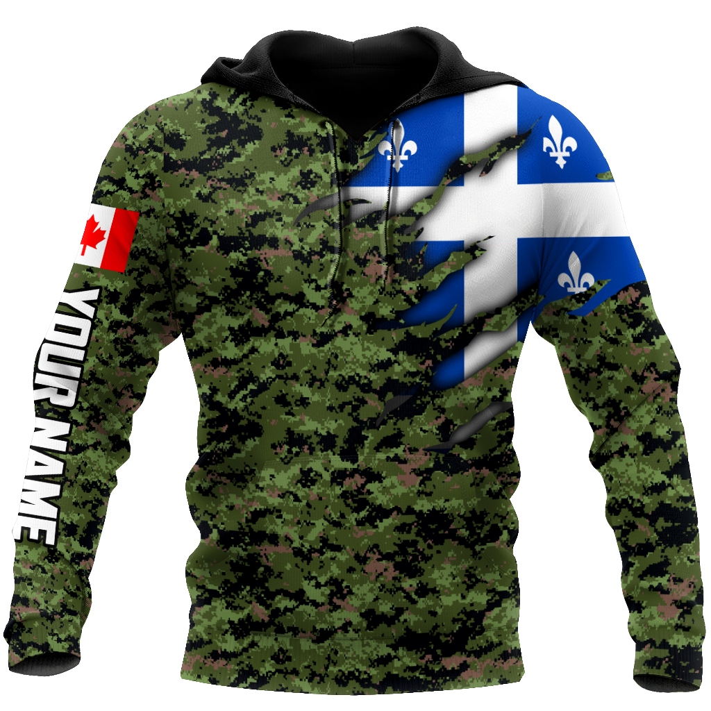 Custom Name XT Quebec 3D Printed Shirts NTN10042103