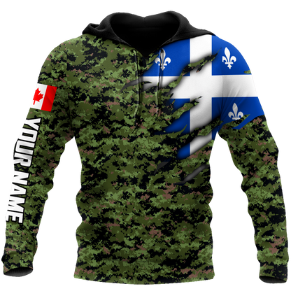Custom Name XT Quebec 3D Printed Shirts NTN10042103