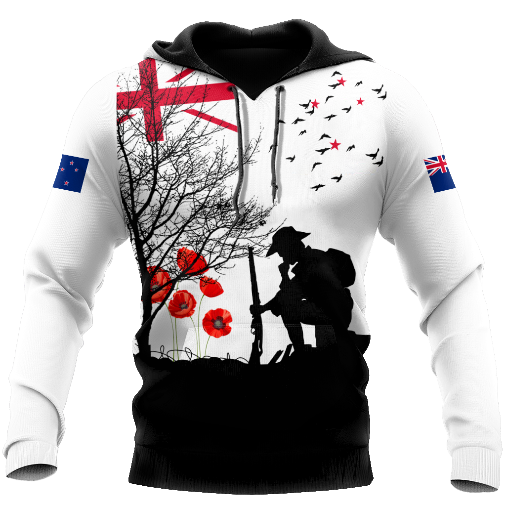 Premium Anzac Day New Zealand 3D Printed Unisex Shirts TN